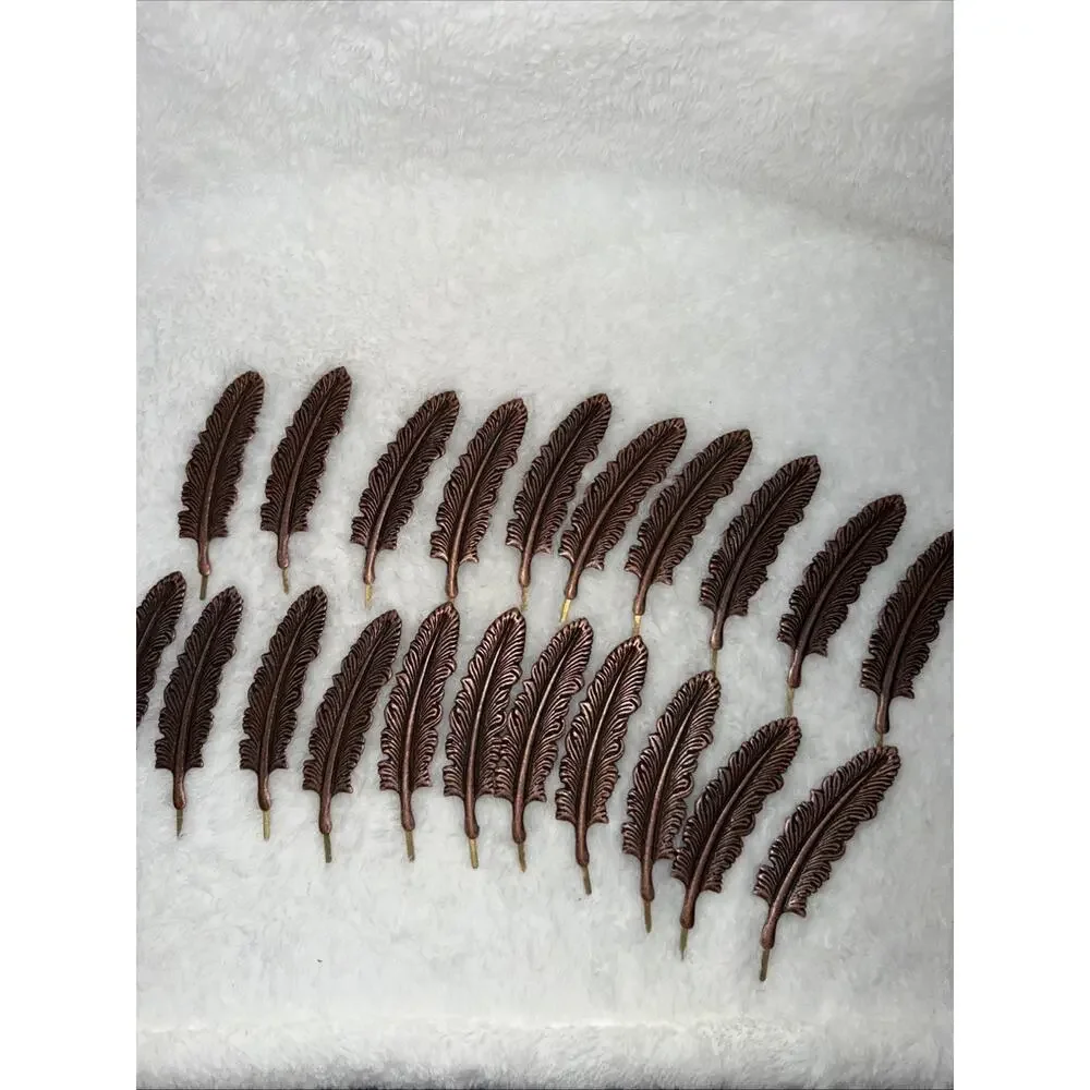 Metal Antique Copper Feather Hat Pin- Western Style – Inspired Look